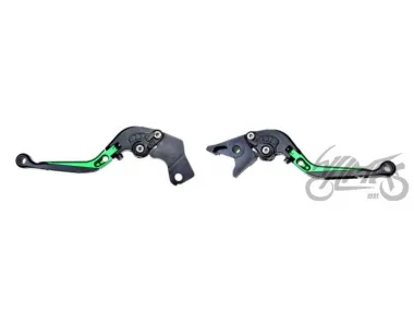 LEVER SET, CLUTCH + BRAKE CNC FOLDABLE FOR SUZUKI GREEN