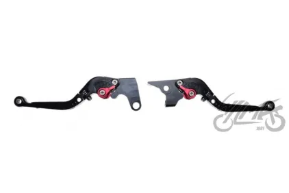 LEVER SET, CLUTCH + BRAKE CNC FOLDABLE FOR YAMAHA BLACK