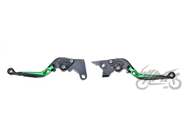 LEVER SET, CLUTCH + BRAKE CNC FOLDABLE FOR YAMAHA GREEN