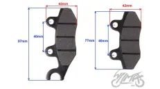 BRAKE PAD SET, FRONT CALIPER CPI SUPERCROSS 125