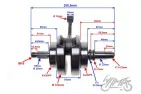 CRANKSHAFT ASSY 156FMI ENGINE YINGANG CB125