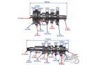 SHAFT SET, GEARBOX ASSY FOR ENGINE 156FMI