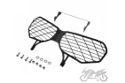 HEADLIGHT GRILLE GUARD, BLACK FOR HONDA CRF1000L AFRICA TWIN