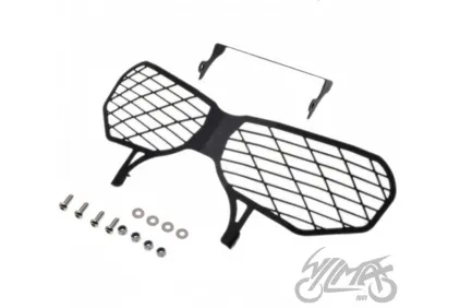 HEADLIGHT GRILLE GUARD, BLACK FOR HONDA CRF1000L AFRICA TWIN