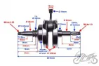 CRANKSHAFT ASSY FOR HONDA CBF150