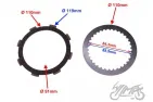 PLATE SET, CLUTCH DRIVE+DRIVEN FOR HONDA CBF 125
