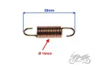 SPRING, REAR BRAKE PEDAL FOR JUNAK 901