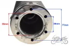 MUFFLER CANISTER FOR JUNAK 901 SPORT
