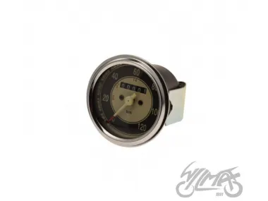 Spidometras, JAWA 250 350 apvalus 120 km/h juodas