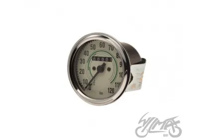 Spidometras, JAWA 250 350 apvalus 120 km/h baltas
