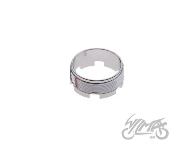 NUT, EXHAUST PIPE JAWA 6V CZ CHROME