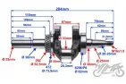 CRANKSHAFT ASSY, GO-CART ENGINE GX270