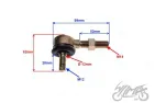 END, STEERING ROD M14-1,5X51 GO-KART