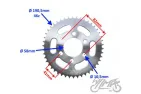 SPROCKET WHEEL 46z 428 FOR KEEWAY RKF RKR 125CC