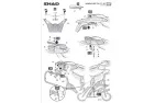 FITTING, ALU SIDE CASE 4P SHAD TERRA FOR HONDA X-ADV
