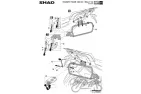 FITTING, ALU SIDE CASE 4P SHAD TERRA FOR TRIUMPH TIGER 1200