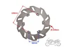 REAR BRAKE DISK FOR KEEWAY TX