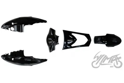 BODY SET, PLASTIC COVERS AGILITY BLACK