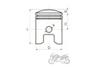 PISTON AND RING SET ENGINE LF86