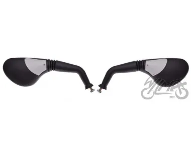 MIRROR SET, REAR VIEW MY001 BLACK-GRAY M8 R+R CN