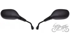 MIRROR SET, REAR VIEW MH014 BLACK SR M8 CN