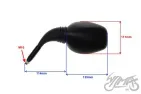 MIRROR SET, REAR VIEW 343 M10 CN