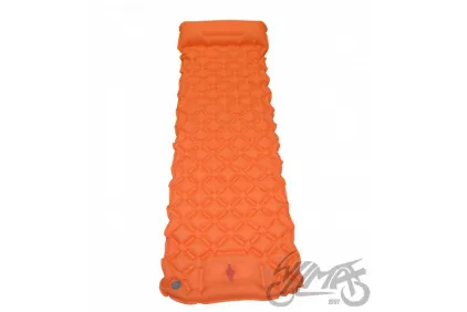 CAMPING SLEEPING MAT WITH PUMP ORANGE