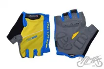 GLOVES , BICYCLE YELLOW/BLUE L