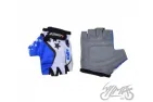 GLOVES , BICYCLE KIDS WHITE/BLUE 3XS