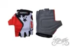 GLOVES , BICYCLE KIDS WHITE/RED 3XS