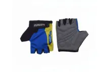 GLOVES , BICYCLE KIDS BLUE/YELLOW XS