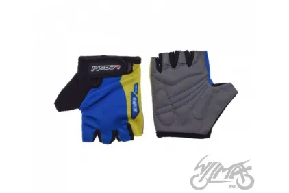 GLOVES , BICYCLE KIDS BLUE/YELLOW XS