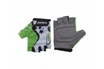 GLOVES , BICYCLE KIDS WHITE/GREEN XS