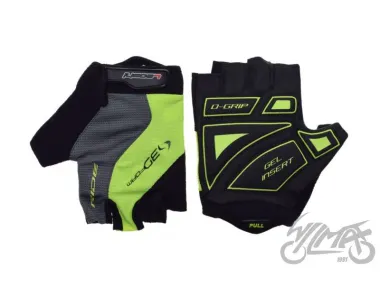 GLOVES , BICYCLE GRAY/YELLOW M