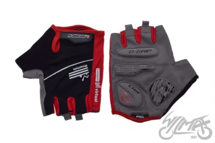 GLOVES , BICYCLE BLACK/RED L