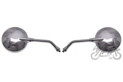 MIRROR, REAR VIEW MP207 ROUND CHROME M10