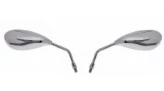 VEIDRODŽIŲ KOMPLEKTAS MP103-1 AŠAROS FORMOS CHROME YAMAHA 10MM