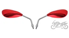 MIRROR, REAR VIEW MP103-1 TEARDROP RED M10