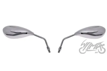 MIRROR, REAR VIEW MP103-1 TEARDROP CHROME M8