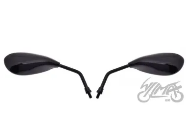 MIRROR, REAR VIEW MP103-1 TEARDROP BLACK M8