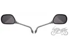 MIRROR, REAR VIEW MP101-L OVAL CHROME M8