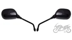 MIRROR, REAR VIEW MP101-L OVAL BLACK M8