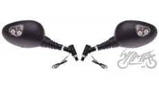 MIRROR, REAR VIEW STEM LIGHTED M10