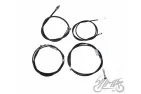 CABLE, SET FOR WSK LELEK CZARNA ZESTAW 4 SZTUK