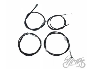 CABLE, SET FOR WSK LELEK CZARNA ZESTAW 4 SZTUK
