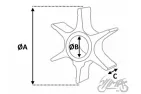 PROPELLER, WATER PUMP FOR TOHATSU