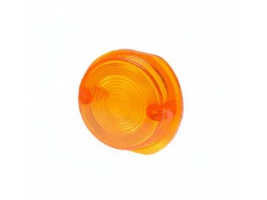 LENS, TURN SIGNAL LAMP MZ SIMSON ROUND AMBER FRONT
