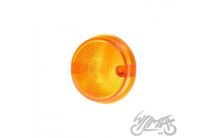 LENS, TURN SIGNAL LAMP MZ SIMSON ROUND AMBER REAR