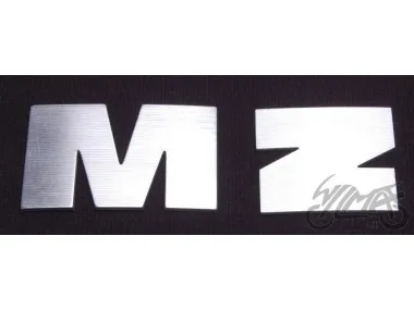 EMBLEM SET MZ, FUEL TANK SILVER