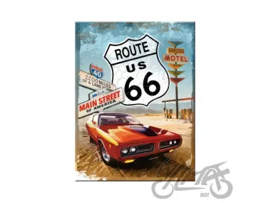 MAGNET ROUTE 66 RED CAR 14229